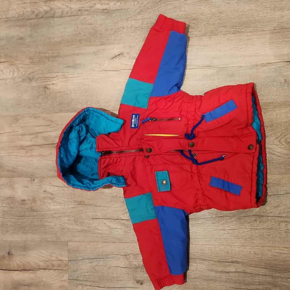 OshKosh B'gosh Red and Blue Hooded Jacket